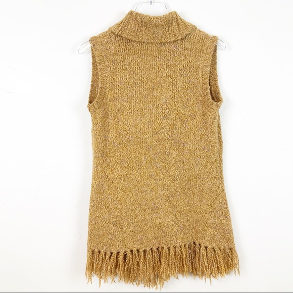 FRINGE ALERT! Wrap Sweater Vest S - Picture 3 of 6